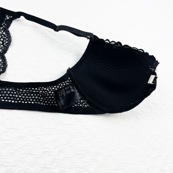 BUY 1 GET 1 FREE H&M 34D front close black lace bra - Picture 8 of 11